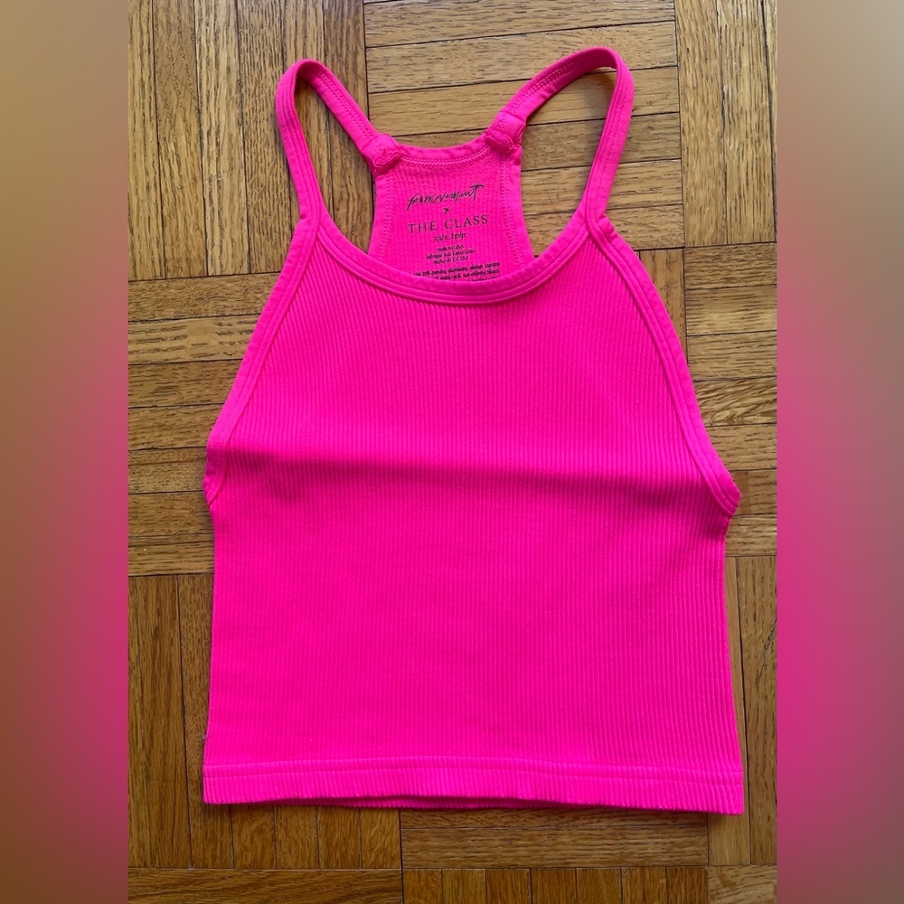 Free People Happiness Runs Long Crop Top in Pink Size XS SMALL NWOT $40 - Picture 8 of 10